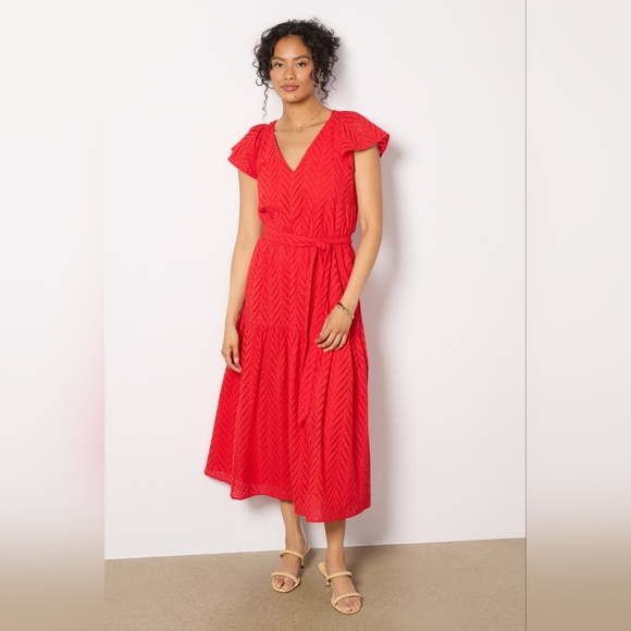 NWOT Evereve Daisy Eyelet Dress Size XL - Picture 4 of 12